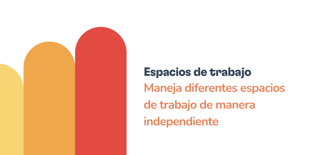 Gestión del espacio de trabajo: ahora Warmy admite múltiples espacios de trabajo 2 A red and blue text adds a vibrant touch to cualquier espacio de trabajo, making your workspace feel more dynamic and inviting.