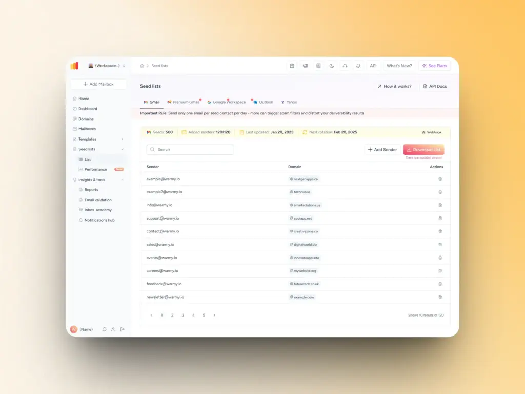Email Warmup Alternatives: When Traditional Warmup Isn’t Enough 2 Seed List Overview